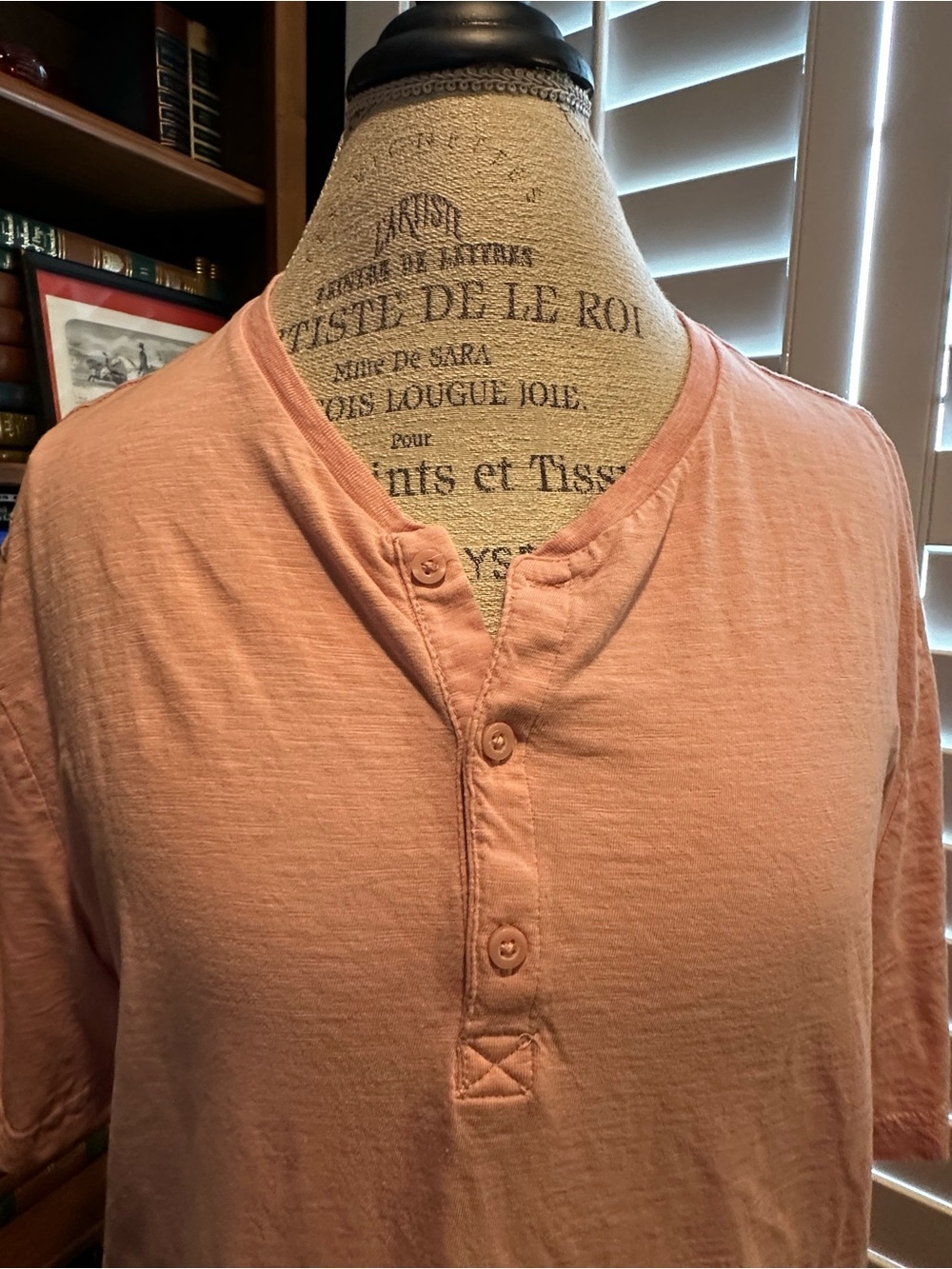 H&M Mauve Ribbed Henley Top - Picture 3 of 10